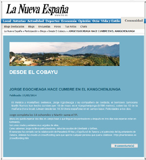 La Nueva España 19 de Mayo de 2014