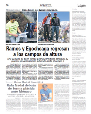 La Opinión de Zamora. 8 de Mayo de 2014