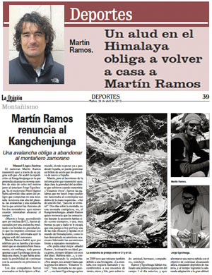 La Opinión de Zamora. 24 de Abril de 2012