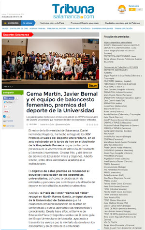 Tribuna Salamanca.com. 11 de Diciembre de 2014