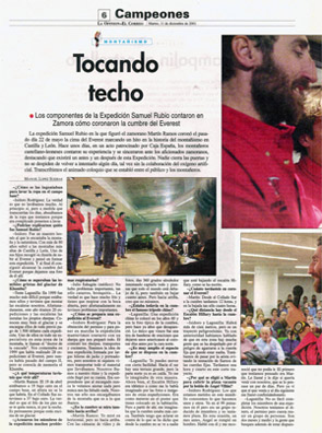 La Opinión de Zamora. 11 de Diciembre de 2001
